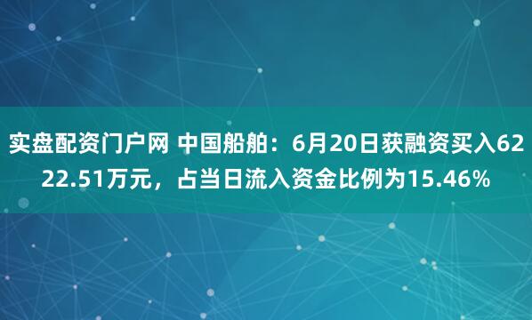 实盘配资门户网 中国船舶：6月20日获融资买入6222.51万元，占当日流入资金比例为15.46%