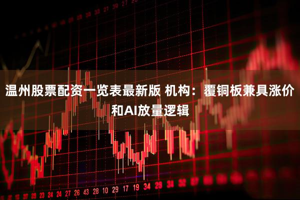 温州股票配资一览表最新版 机构：覆铜板兼具涨价和AI放量逻辑