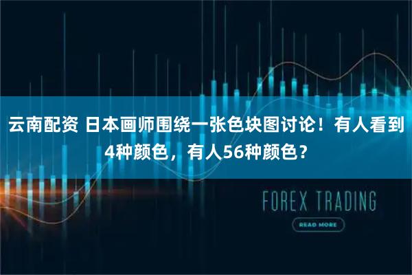 云南配资 日本画师围绕一张色块图讨论！有人看到4种颜色，有人56种颜色？